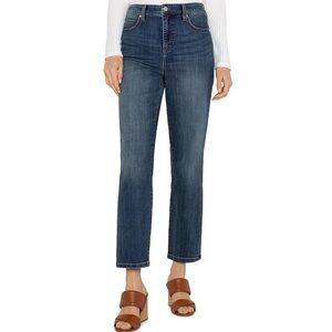 Liverpool Jeans Medium Washed Faded Cotton Blend Stretch Denim Jeans Size 10/30‎